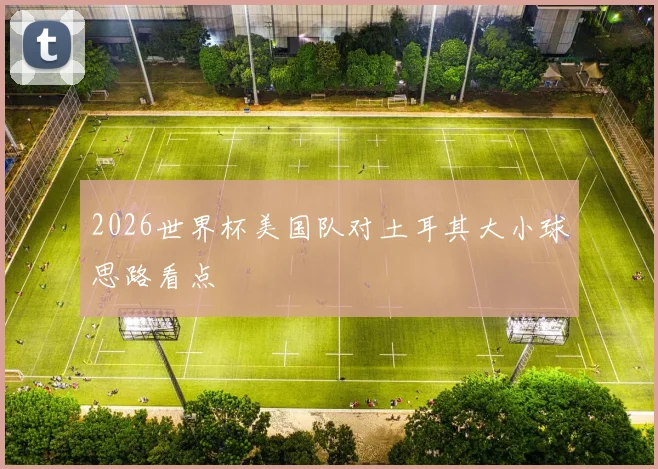2026世界杯美国队对土耳其大小球思路看点